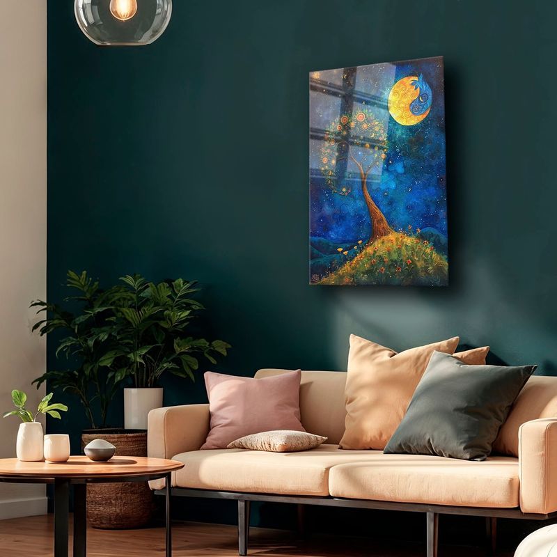 Casa si Gradina - Decoratiuni - Tablouri - Tablou sticlă securizată Wallxpert, sticlă, 40 x 60 cm, multicolor, 544CLR1451 - Infinity.ro