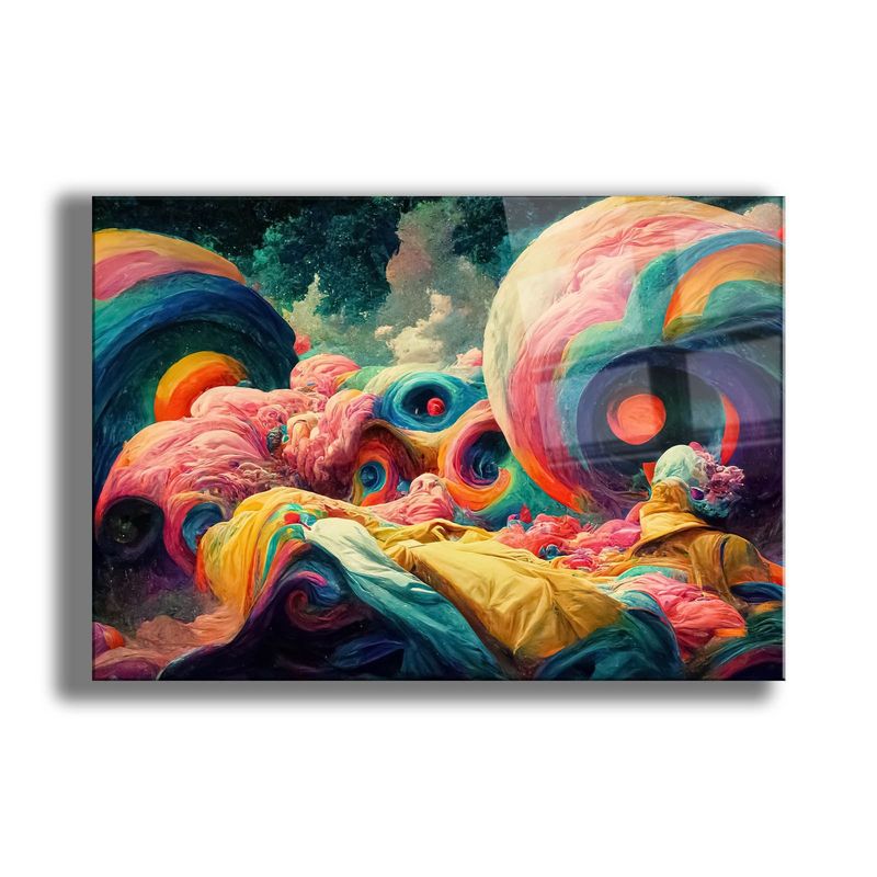 Casa si Gradina - Decoratiuni - Tablouri - Tablou sticlă securizată Wallxpert, sticlă, 40 x 60 cm, multicolor, 544CLR1367 - Infinity.ro