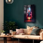 Casa si Gradina - Decoratiuni - Tablouri - Tablou sticlă securizată Wallxpert, sticlă, 40 x 60 cm, multicolor, 544CLR1397 - Infinity.ro