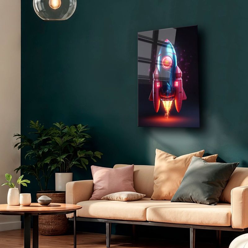 Casa si Gradina - Decoratiuni - Tablouri - Tablou sticlă securizată Wallxpert, sticlă, 40 x 60 cm, multicolor, 544CLR1397 - Infinity.ro