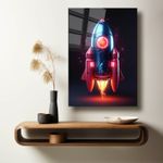 Casa si Gradina - Decoratiuni - Tablouri - Tablou sticlă securizată Wallxpert, sticlă, 40 x 60 cm, multicolor, 544CLR1397 - Infinity.ro