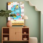 Casa si Gradina - Decoratiuni - Tablouri - Tablou sticlă securizată Wallxpert, sticlă, 40 x 60 cm, multicolor, 544CLR1325 - Infinity.ro