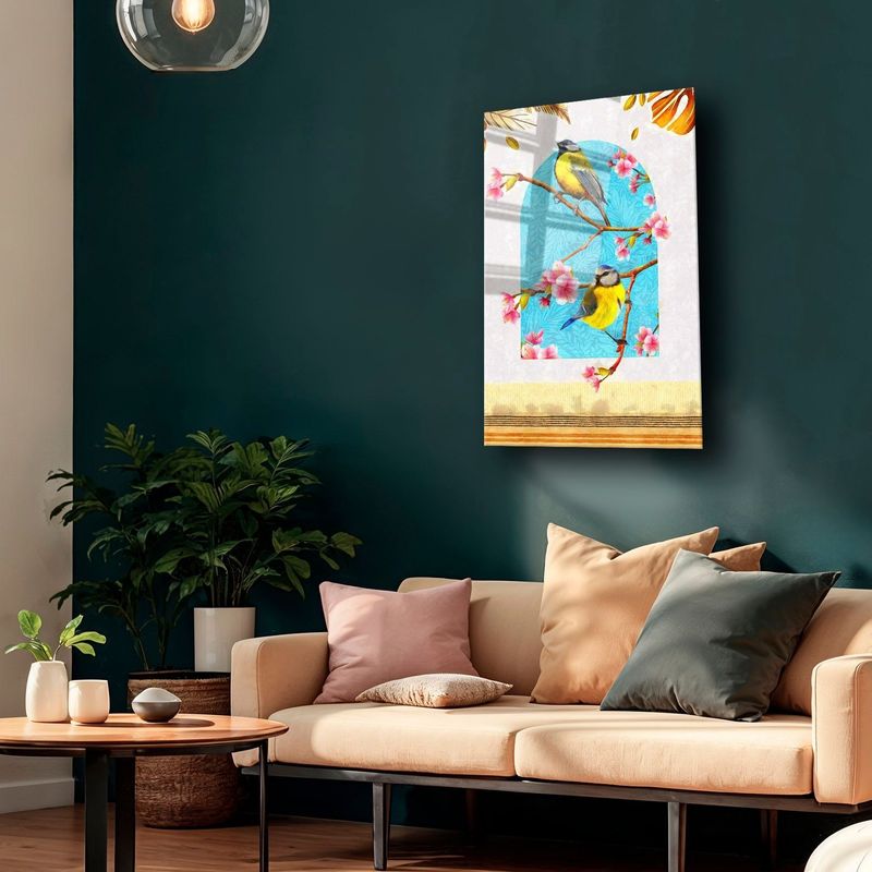 Casa si Gradina - Decoratiuni - Tablouri - Tablou sticlă securizată Wallxpert, sticlă, 40 x 60 cm, multicolor, 544CLR1325 - Infinity.ro