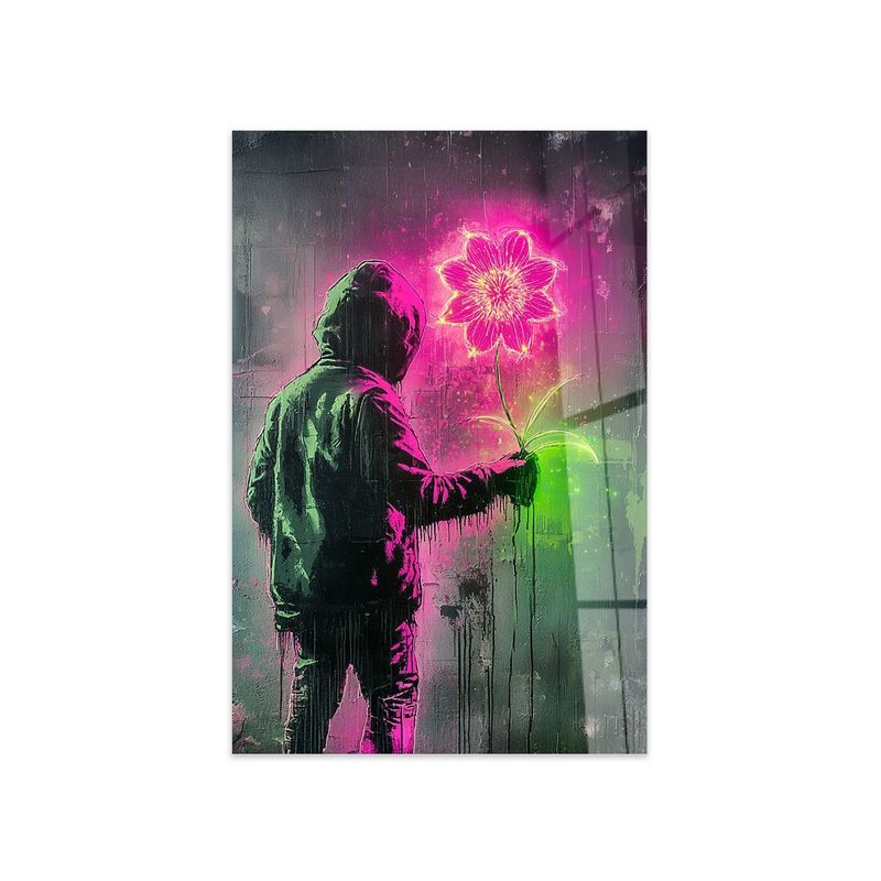 Casa si Gradina - Decoratiuni - Tablouri - Tablou sticlă securizată Wallxpert, sticlă, 50 x 70 cm, multicolor, 975GSR1373 - Infinity.ro