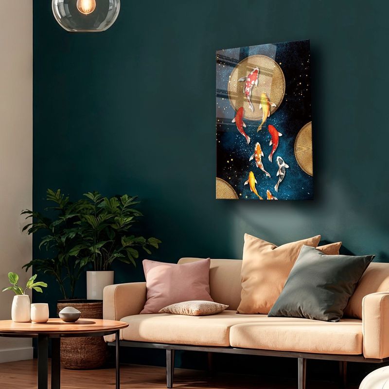 Casa si Gradina - Decoratiuni - Tablouri - Tablou sticlă securizată Wallxpert, sticlă, 40 x 60 cm, multicolor, 544CLR1277 - Infinity.ro