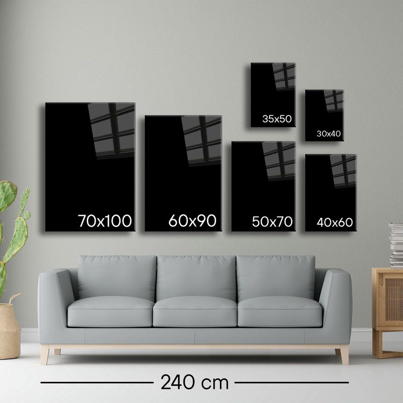 Casa si Gradina - Decoratiuni - Tablouri - Tablou sticlă securizată Wallxpert, sticlă, 50 x 70 cm, multicolor, 544CLR1602 - Infinity.ro