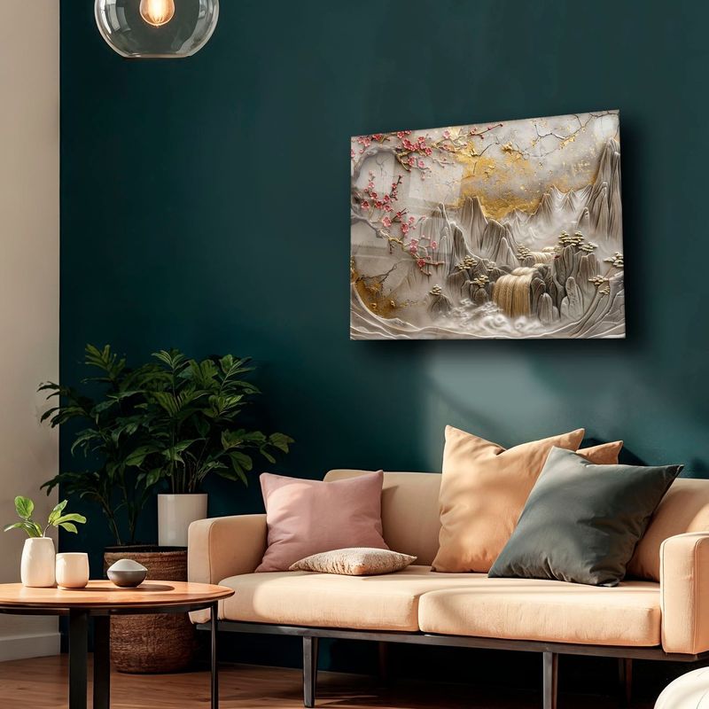 Casa si Gradina - Decoratiuni - Tablouri - Tablou sticlă securizată Wallxpert, sticlă, 50 x 70 cm, multicolor, 544CLR1488 - Infinity.ro