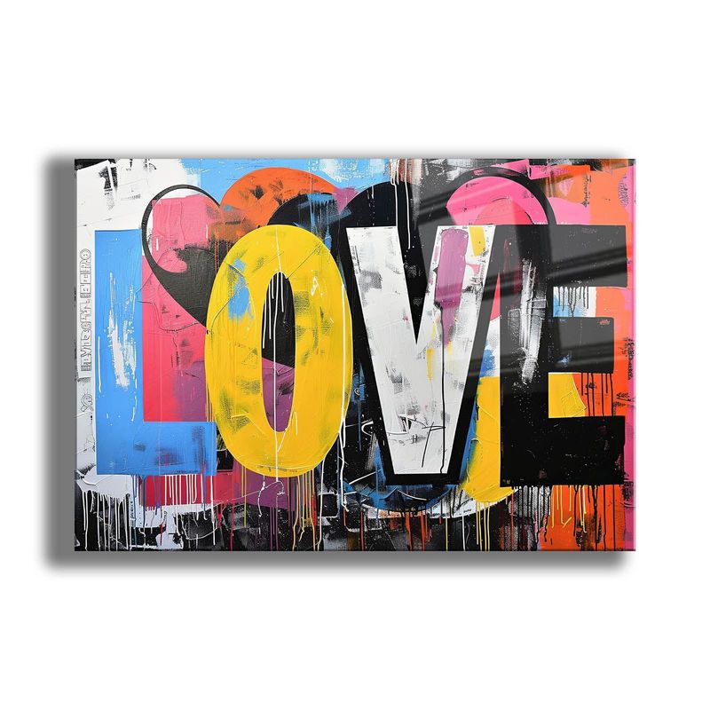 Casa si Gradina - Decoratiuni - Tablouri - Tablou sticlă securizată Wallxpert, sticlă, 50 x 70 cm, multicolor, 544CLR1578 - Infinity.ro
