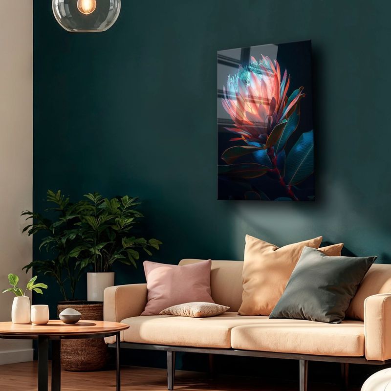 Casa si Gradina - Decoratiuni - Tablouri - Tablou sticlă securizată Wallxpert, sticlă, 50 x 70 cm, multicolor, 544CLR1416 - Infinity.ro