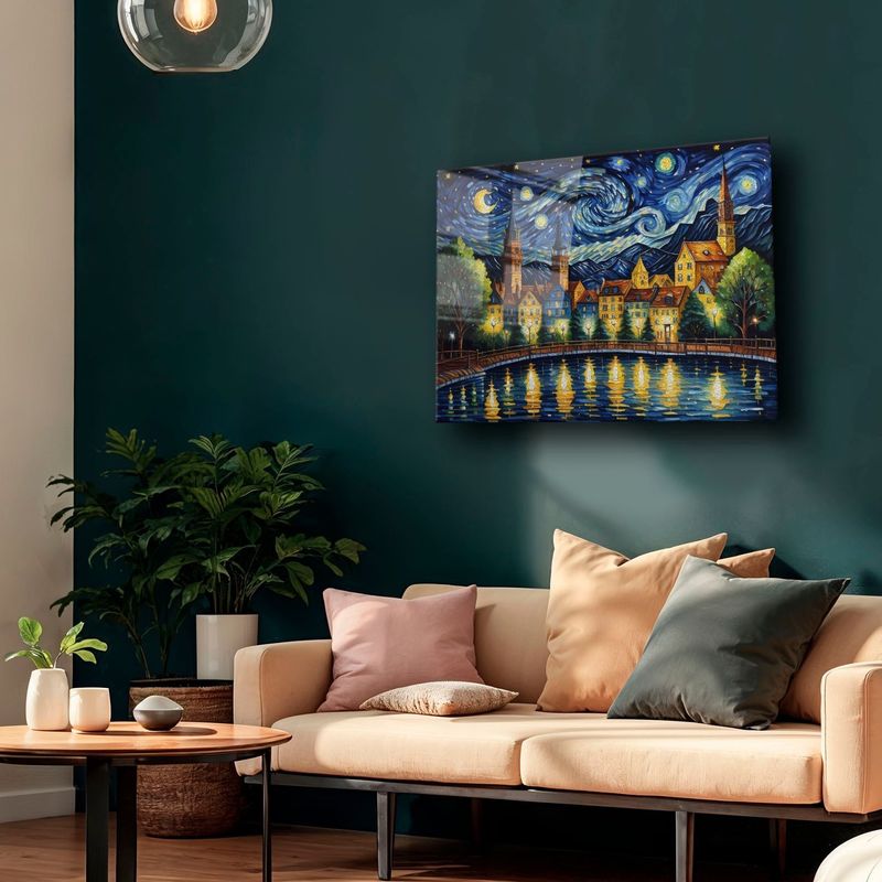 Casa si Gradina - Decoratiuni - Tablouri - Tablou sticlă securizată Wallxpert, sticlă, 50 x 70 cm, multicolor, 544CLR1350 - Infinity.ro