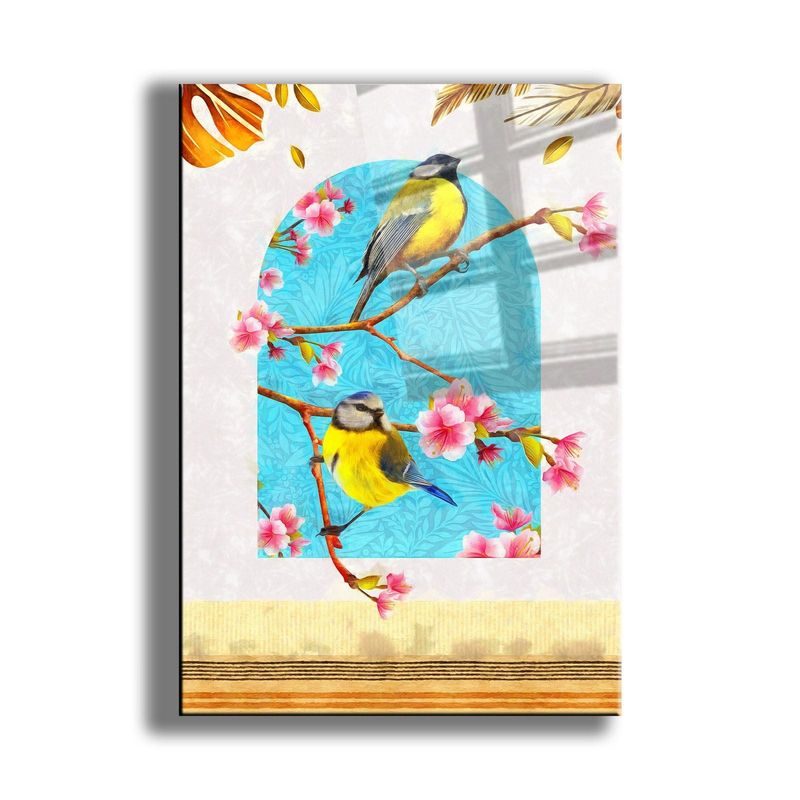 Casa si Gradina - Decoratiuni - Tablouri - Tablou sticlă securizată Wallxpert, sticlă, 50 x 70 cm, multicolor, 544CLR1326 - Infinity.ro