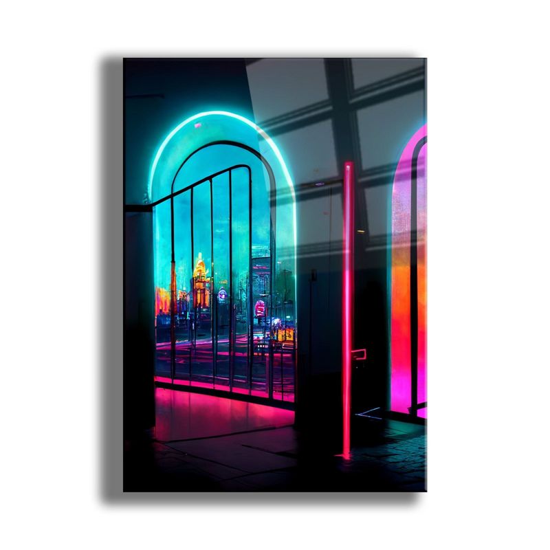 Casa si Gradina - Decoratiuni - Tablouri - Tablou sticlă securizată Wallxpert, sticlă, 50 x 70 cm, multicolor, 544CLR1128 - Infinity.ro