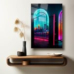 Casa si Gradina - Decoratiuni - Tablouri - Tablou sticlă securizată Wallxpert, sticlă, 50 x 70 cm, multicolor, 544CLR1128 - Infinity.ro