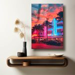 Casa si Gradina - Decoratiuni - Tablouri - Tablou sticlă securizată Wallxpert, sticlă, 50 x 70 cm, multicolor, 544CLR1146 - Infinity.ro