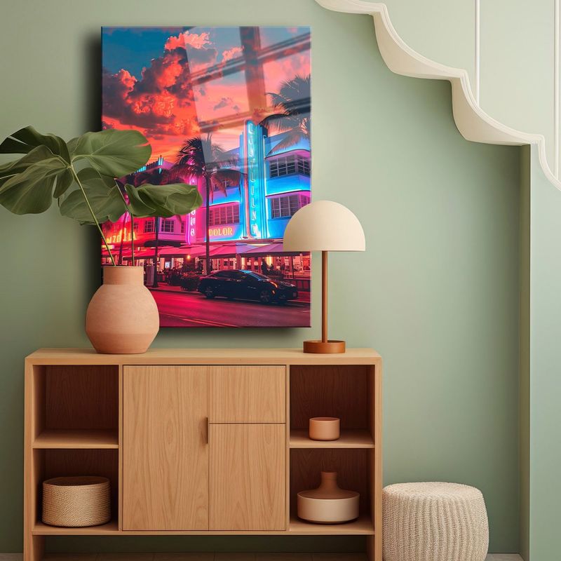 Casa si Gradina - Decoratiuni - Tablouri - Tablou sticlă securizată Wallxpert, sticlă, 50 x 70 cm, multicolor, 544CLR1146 - Infinity.ro