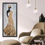 Casa si Gradina - Decoratiuni - Tablouri - Tablou ulei Wallxpert, lemn, 32 x 92 cm, multicolor, 405HND1375 - Infinity.ro