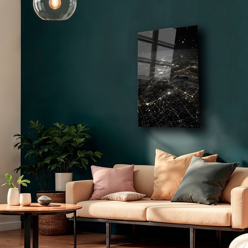 Casa si Gradina - Decoratiuni - Tablouri - Tablou sticlă securizată Wallxpert, sticlă, 50 x 70 cm, multicolor, 544CLR1110 - Infinity.ro