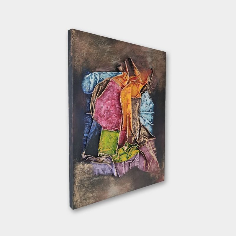 Casa si Gradina - Decoratiuni - Tablouri - Tablou ulei Wallxpert, lemn, 70 x 100 cm, multicolor, 405HND1390 - Infinity.ro