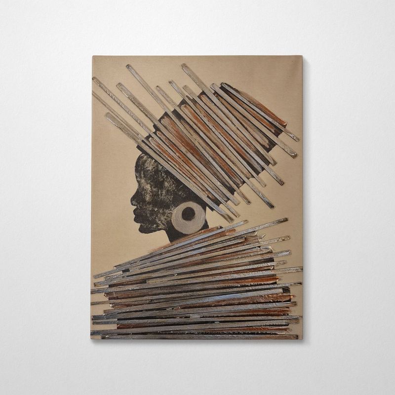 Casa si Gradina - Decoratiuni - Tablouri - Tablou ulei Wallxpert, lemn, 70 x 100 cm, multicolor, 405HND1386 - Infinity.ro