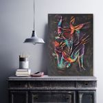 Casa si Gradina - Decoratiuni - Tablouri - Tablou ulei Wallxpert, lemn, 70 x 100 cm, multicolor, 405HND1392 - Infinity.ro