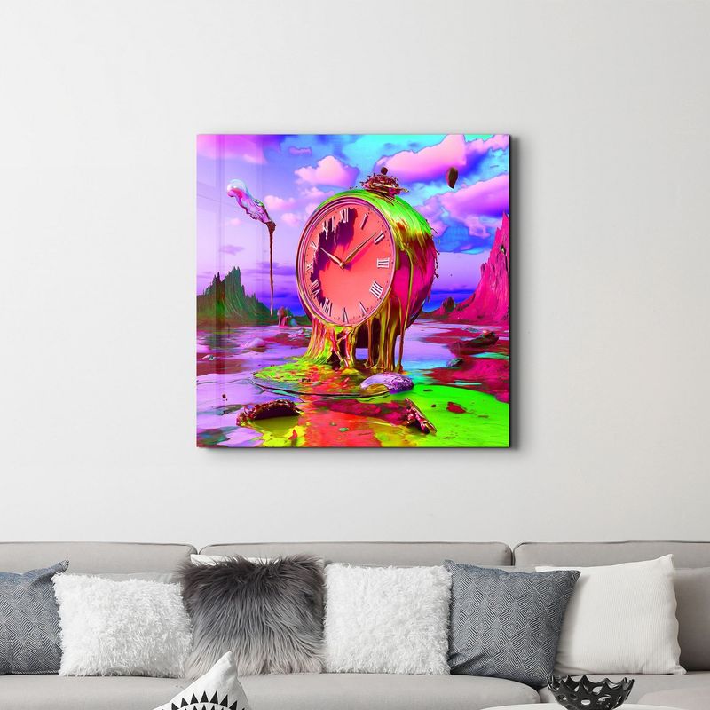 Casa si Gradina - Decoratiuni - Tablouri - Tablou sticlă securizată Wallxpert, sticlă, 40 x 40 cm, multicolor, 642BTH1303 - Infinity.ro