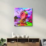 Casa si Gradina - Decoratiuni - Tablouri - Tablou sticlă securizată Wallxpert, sticlă, 40 x 40 cm, multicolor, 642BTH1303 - Infinity.ro