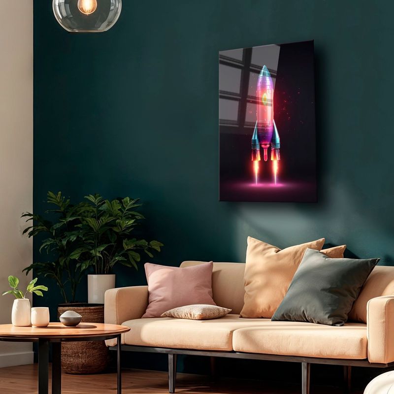 Casa si Gradina - Decoratiuni - Tablouri - Tablou sticlă securizată Wallxpert, sticlă, 60 x 90 cm, multicolor, 544CLR1393 - Infinity.ro