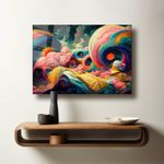 Casa si Gradina - Decoratiuni - Tablouri - Tablou sticlă securizată Wallxpert, sticlă, 60 x 90 cm, multicolor, 544CLR1369 - Infinity.ro