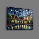 Casa si Gradina - Decoratiuni - Tablouri - Tablou sticlă securizată Wallxpert, sticlă, 60 x 90 cm, multicolor, 544CLR1351 - Infinity.ro