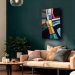 Casa si Gradina - Decoratiuni - Tablouri - Tablou sticlă securizată Wallxpert, sticlă, 60 x 90 cm, multicolor, 544CLR1231 - Infinity.ro