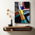 Casa si Gradina - Decoratiuni - Tablouri - Tablou sticlă securizată Wallxpert, sticlă, 60 x 90 cm, multicolor, 544CLR1231 - Infinity.ro
