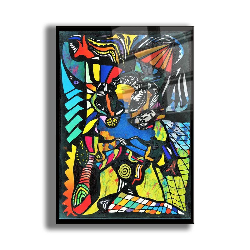 Casa si Gradina - Decoratiuni - Tablouri - Tablou sticlă securizată Wallxpert, sticlă, 60 x 90 cm, multicolor, 544CLR1249 - Infinity.ro
