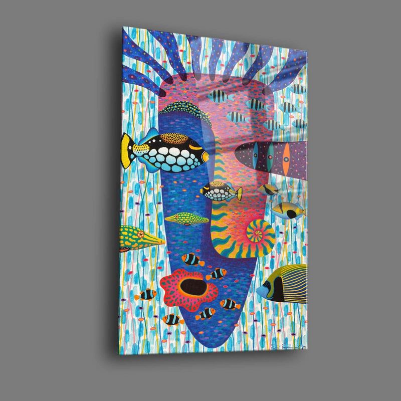 Casa si Gradina - Decoratiuni - Tablouri - Tablou sticlă securizată Wallxpert, sticlă, 60 x 90 cm, multicolor, 544CLR1255 - Infinity.ro