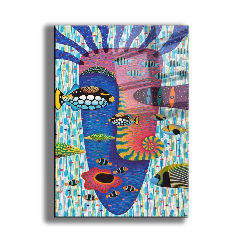 Casa si Gradina - Decoratiuni - Tablouri - Tablou sticlă securizată Wallxpert, sticlă, 60 x 90 cm, multicolor, 544CLR1255 - Infinity.ro
