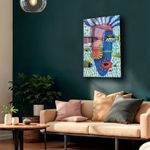 Casa si Gradina - Decoratiuni - Tablouri - Tablou sticlă securizată Wallxpert, sticlă, 60 x 90 cm, multicolor, 544CLR1255 - Infinity.ro