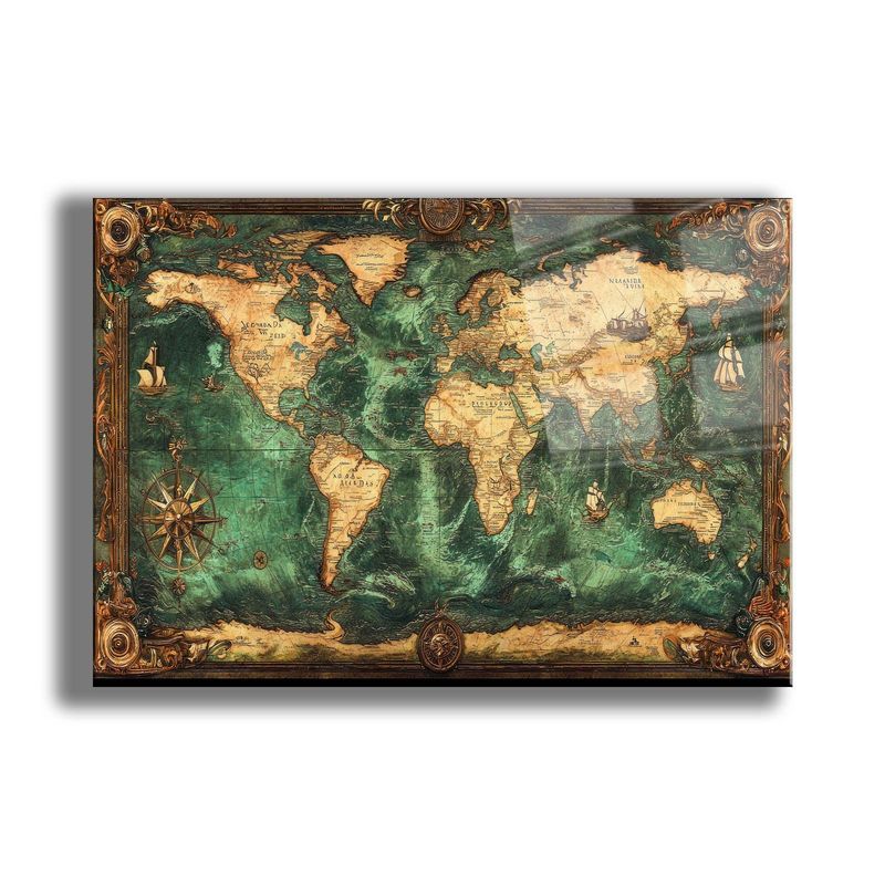 Casa si Gradina - Decoratiuni - Tablouri - Tablou sticlă securizată Wallxpert, sticlă, 60 x 90 cm, multicolor, 544CLR1117 - Infinity.ro