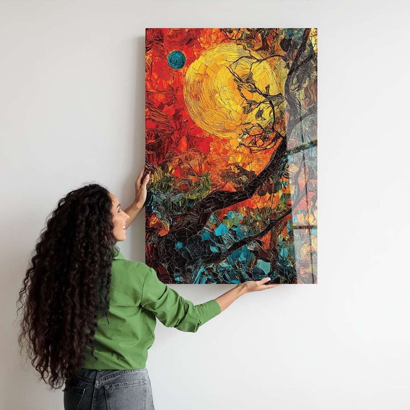 Casa si Gradina - Decoratiuni - Tablouri - Tablou sticlă securizată Wallxpert, sticlă, 60 x 90 cm, multicolor, 975GSR1524 - Infinity.ro