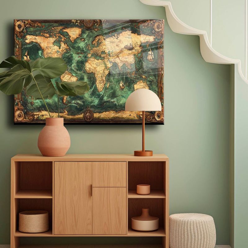 Casa si Gradina - Decoratiuni - Tablouri - Tablou sticlă securizată Wallxpert, sticlă, 60 x 90 cm, multicolor, 544CLR1117 - Infinity.ro