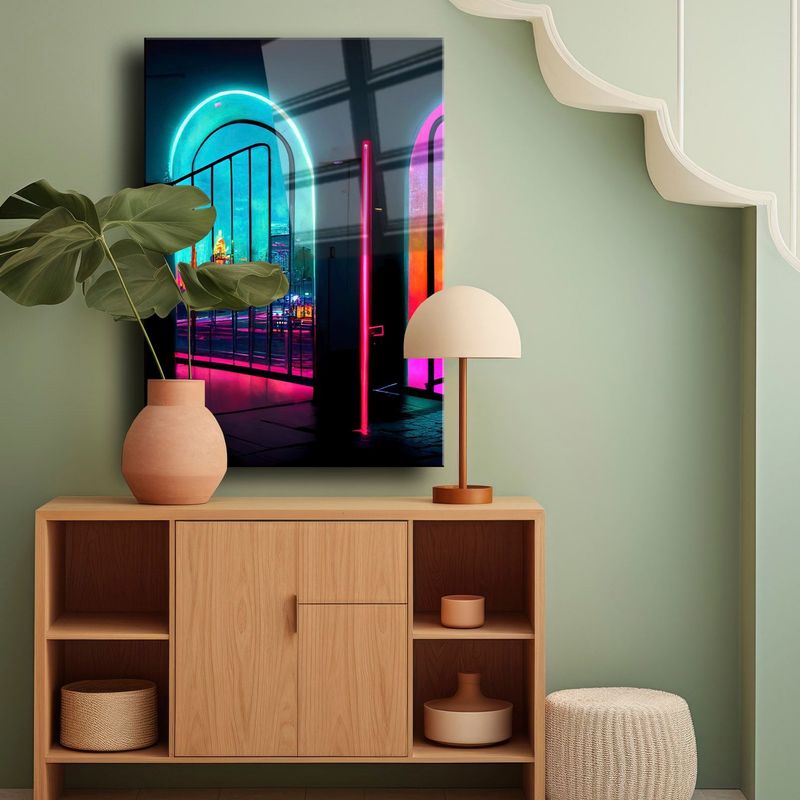 Casa si Gradina - Decoratiuni - Tablouri - Tablou sticlă securizată Wallxpert, sticlă, 60 x 90 cm, multicolor, 544CLR1129 - Infinity.ro