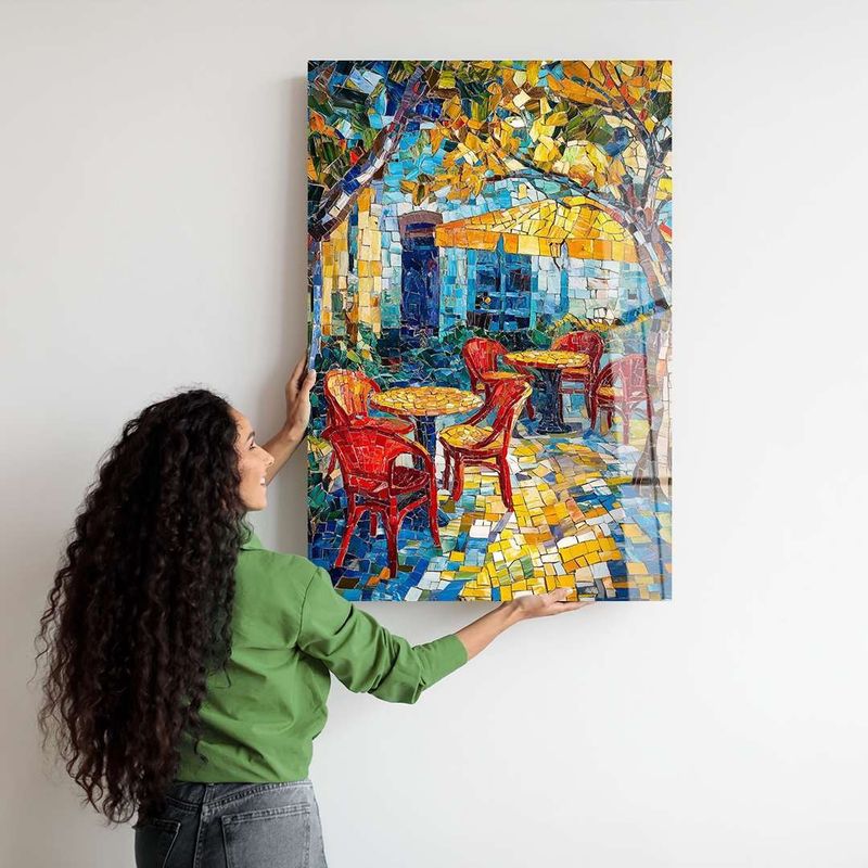 Casa si Gradina - Decoratiuni - Tablouri - Tablou sticlă securizată Wallxpert, sticlă, 60 x 90 cm, multicolor, 975GSR1459 - Infinity.ro