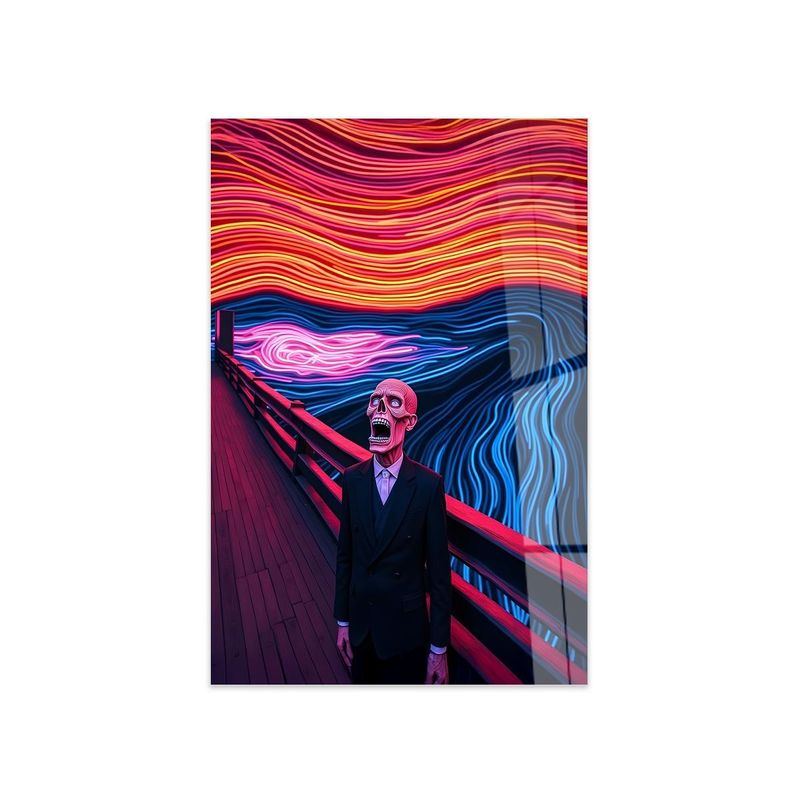 Casa si Gradina - Decoratiuni - Tablouri - Tablou sticlă securizată Wallxpert, sticlă, 40 x 60 cm, multicolor, 975GSR1302 - Infinity.ro