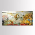 Casa si Gradina - Decoratiuni - Tablouri - Tablou sticlă securizată Wallxpert, sticlă, 50 x 120 cm, multicolor, 407MGN1199 - Infinity.ro
