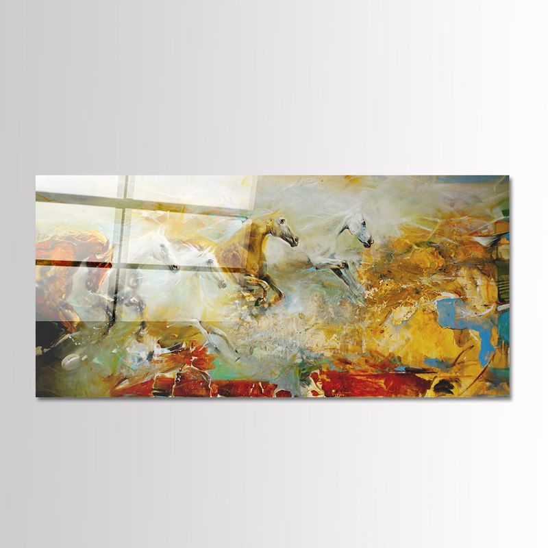 Casa si Gradina - Decoratiuni - Tablouri - Tablou sticlă securizată Wallxpert, sticlă, 50 x 120 cm, multicolor, 407MGN1199 - Infinity.ro