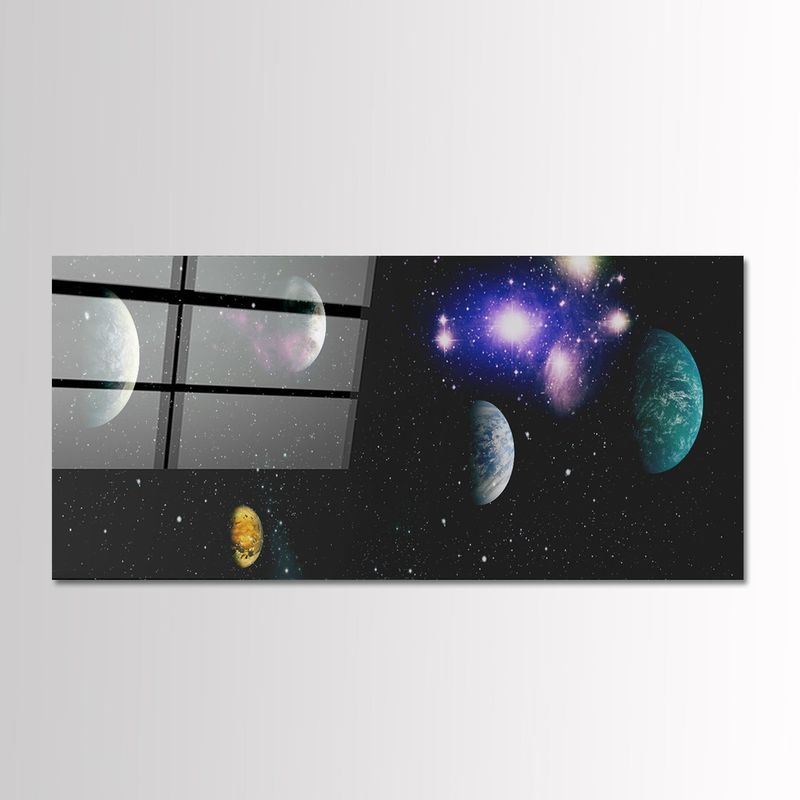Casa si Gradina - Decoratiuni - Tablouri - Tablou sticlă securizată Wallxpert, sticlă, 50 x 120 cm, multicolor, 407MGN1200 - Infinity.ro