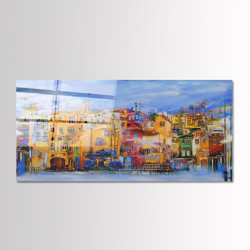 Casa si Gradina - Decoratiuni - Tablouri - Tablou sticlă securizată Wallxpert, sticlă, 50 x 120 cm, multicolor, 407MGN1174 - Infinity.ro