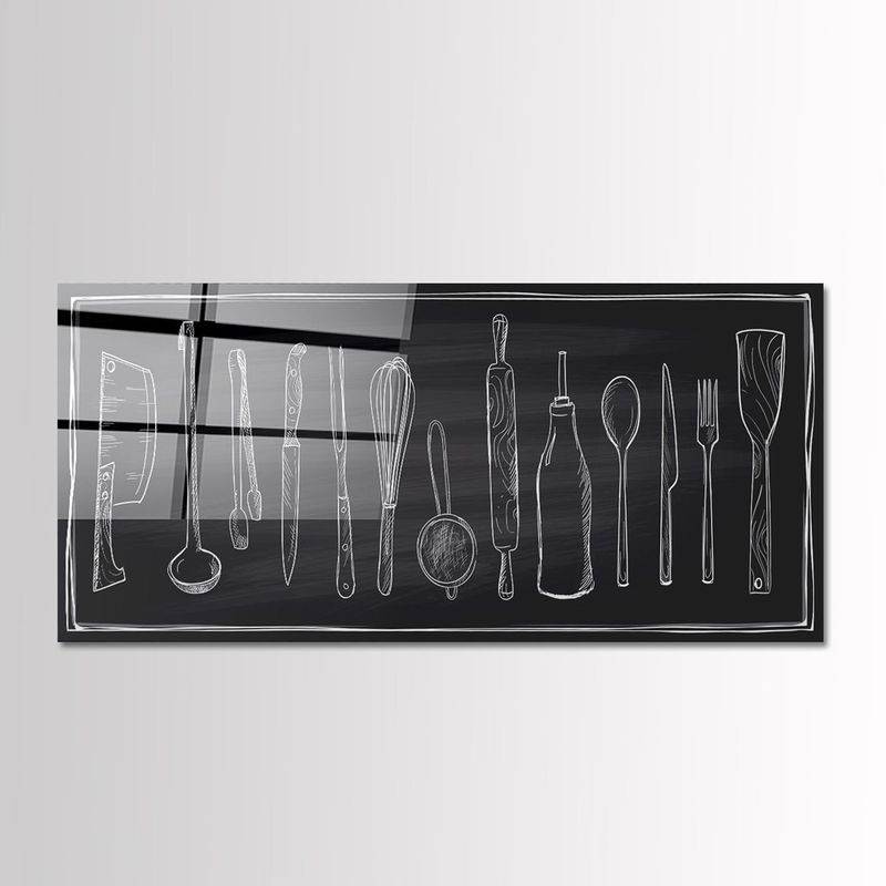 Casa si Gradina - Decoratiuni - Tablouri - Tablou sticlă securizată Wallxpert, sticlă, 50 x 120 cm, multicolor, 407MGN1167 - Infinity.ro