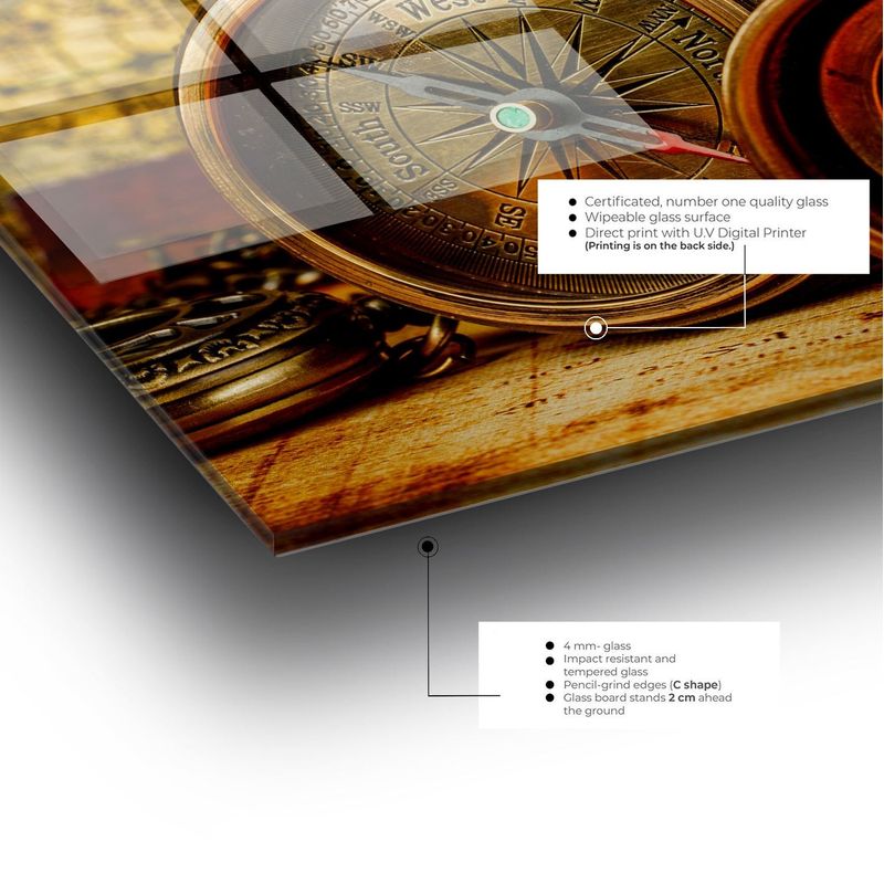 Casa si Gradina - Decoratiuni - Tablouri - Tablou sticlă securizată Wallxpert, sticlă, 50 x 120 cm, multicolor, 407MGN1168 - Infinity.ro