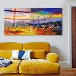 Casa si Gradina - Decoratiuni - Tablouri - Tablou sticlă securizată Wallxpert, sticlă, 50 x 120 cm, multicolor, 407MGN1170 - Infinity.ro