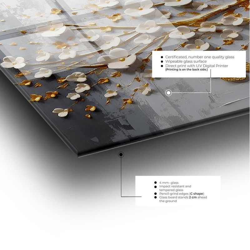 Casa si Gradina - Decoratiuni - Tablouri - Tablou sticlă securizată Wallxpert, sticlă, 50 x 120 cm, multicolor, 407MGN1141 - Infinity.ro