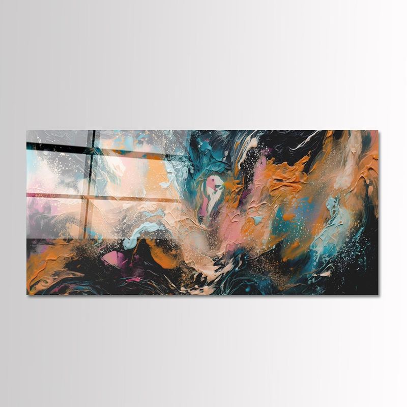 Casa si Gradina - Decoratiuni - Tablouri - Tablou sticlă securizată Wallxpert, sticlă, 50 x 120 cm, multicolor, 407MGN1132 - Infinity.ro